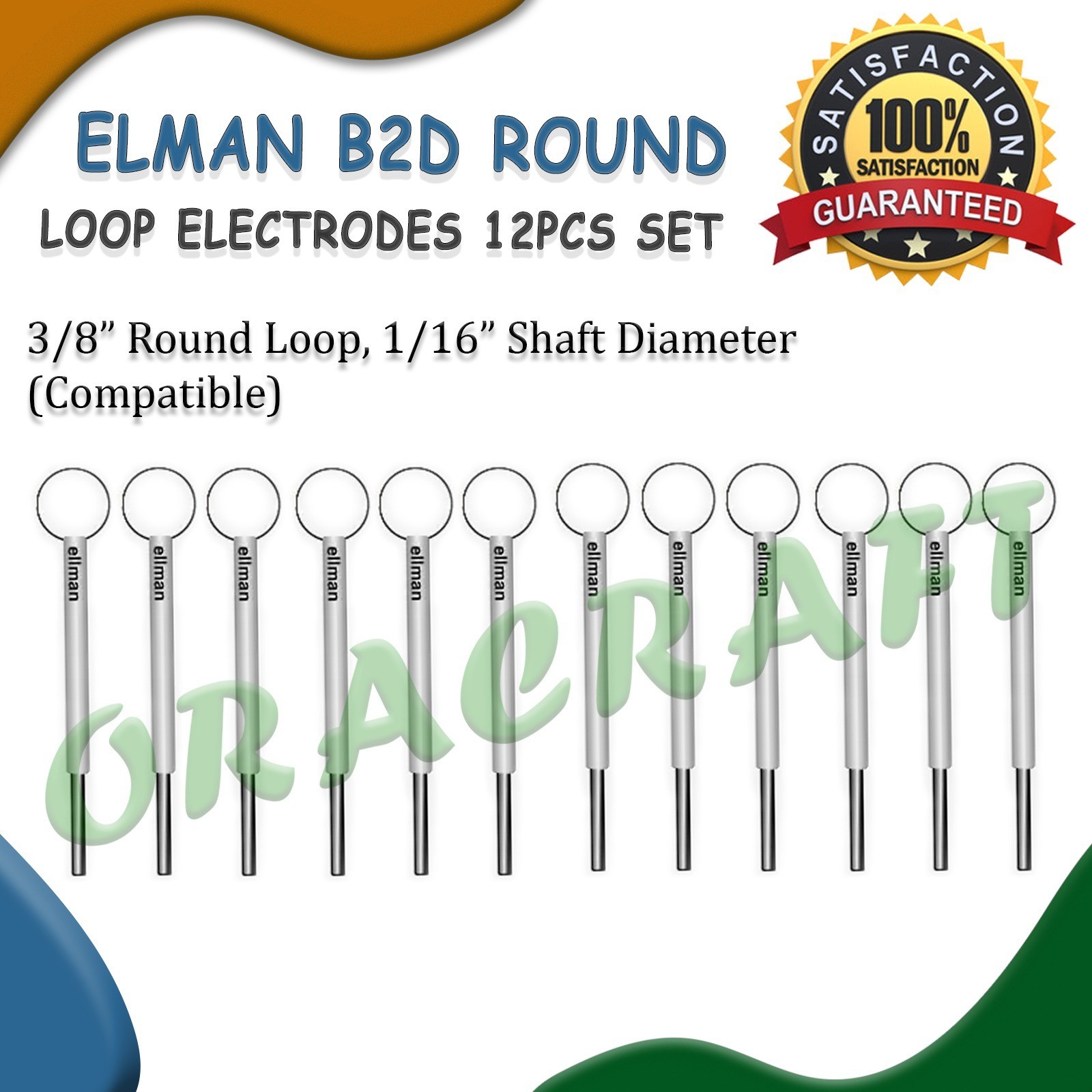 Ellman B2D Round Loop Electrodes Single use Loop Electrode with 1/16″ Shaft Free