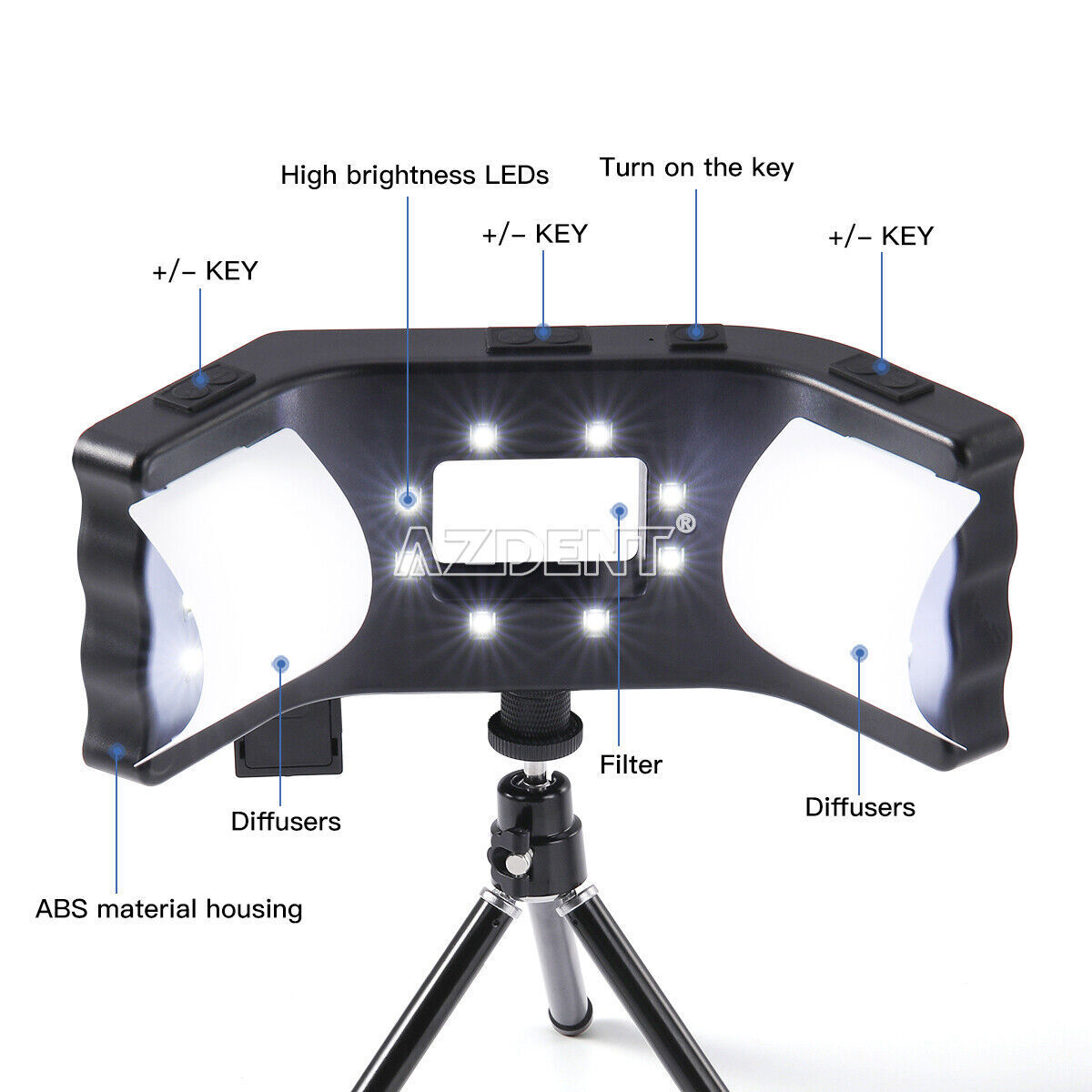 Dental Supplementary Oral LED Lamp With Bracket / Photo Contrast Background