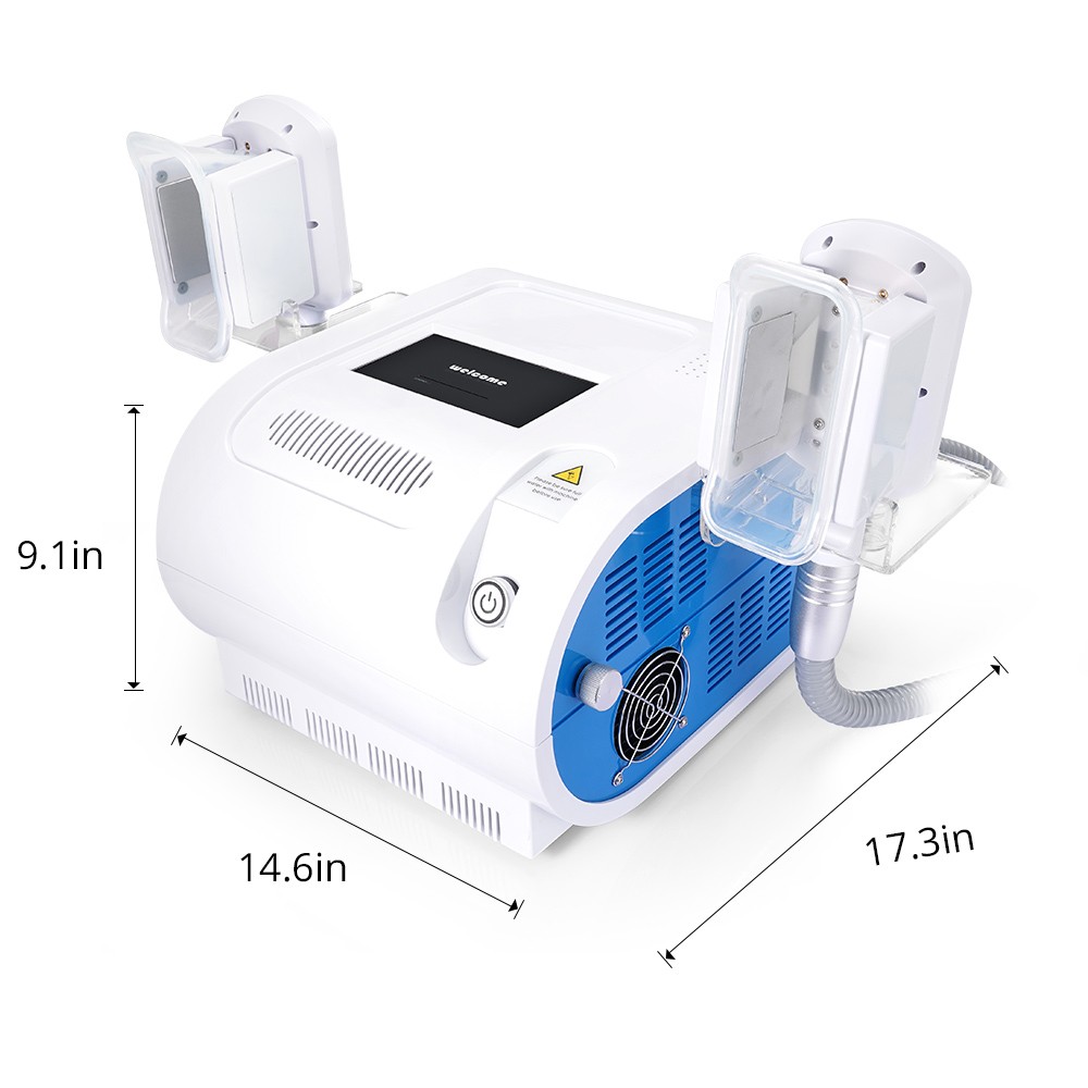 myChway 2 Handles Cold Freeze Beauty Machine for Body Massager Beauty Spa Salon