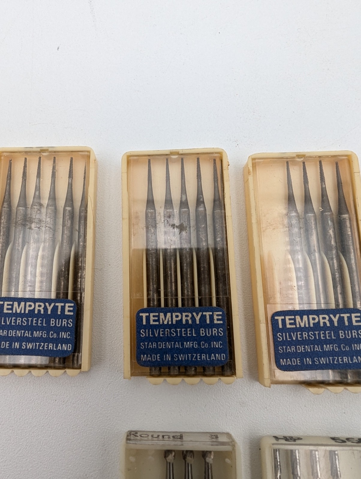 Lot Of Dental Dentist Burs Bits Germany Switzerland Carbide Tempryte Star Dental