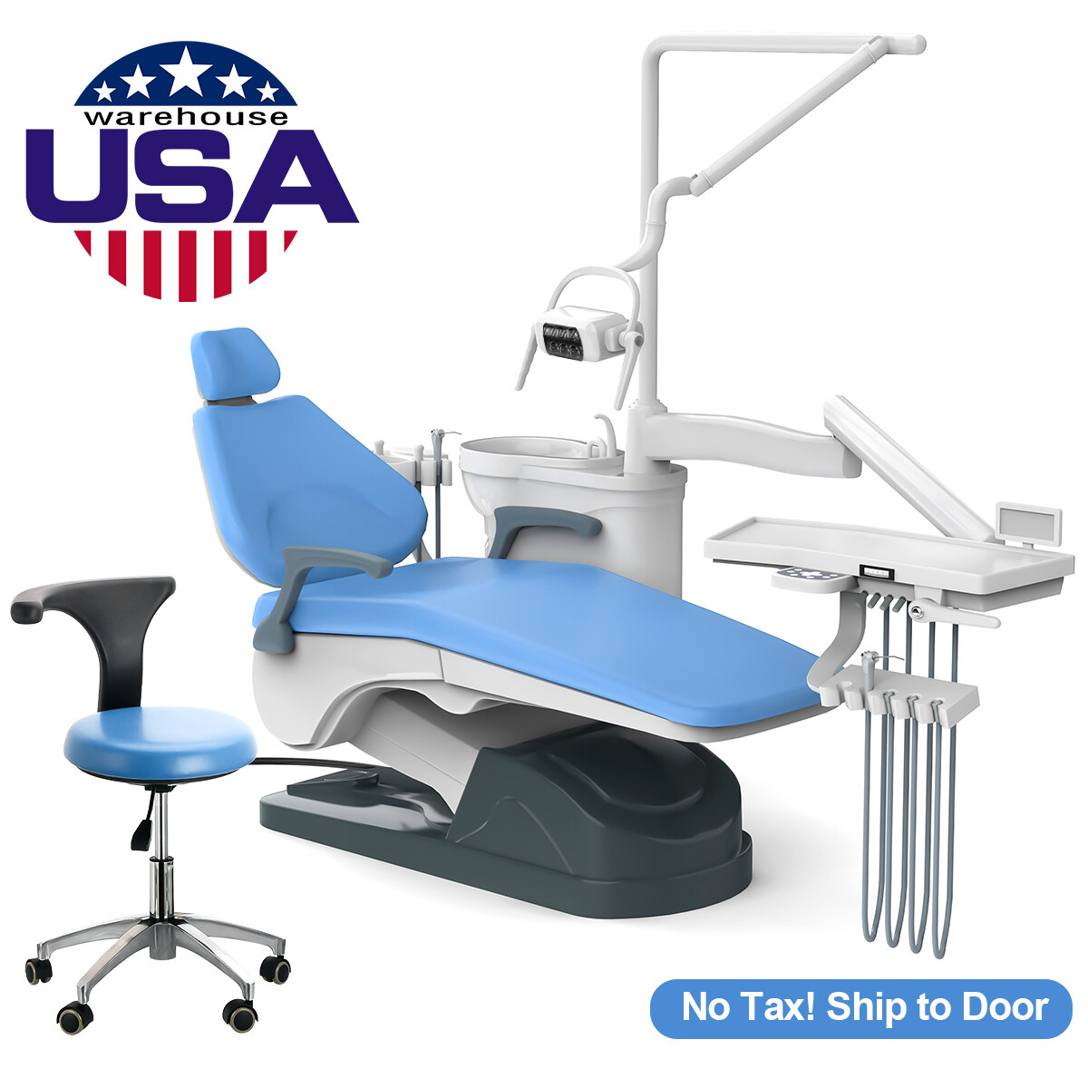 FDA Dental Unit Chair Computer Controlled DC Motor Functional Foot Pedal