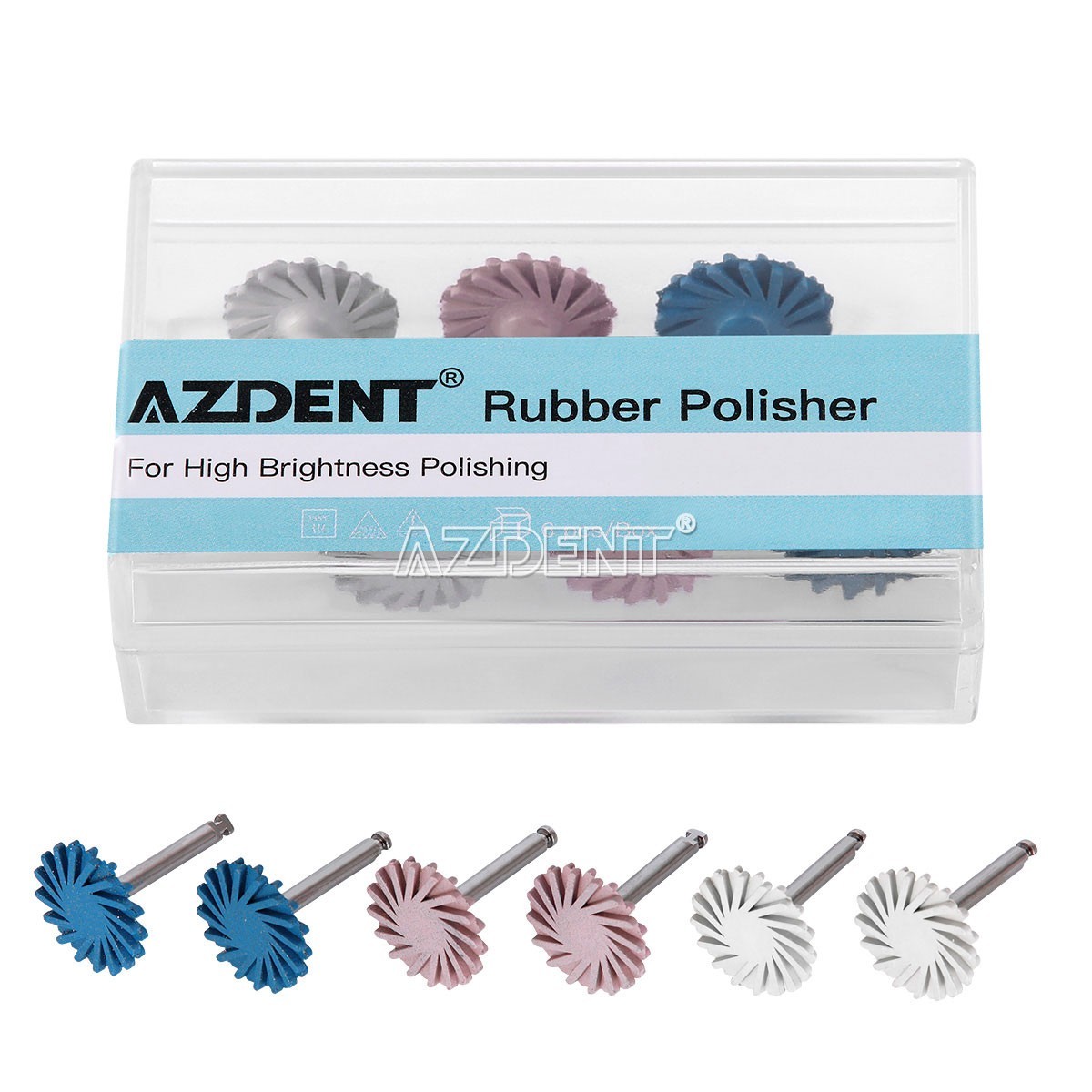 6pcs/set Dental Composite Polishing Grinding Kit RA Diamond System Disc Wheel