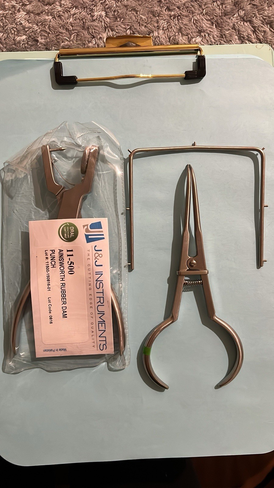 Rubber Dam Accessories – Frames, Punch, and Forceps