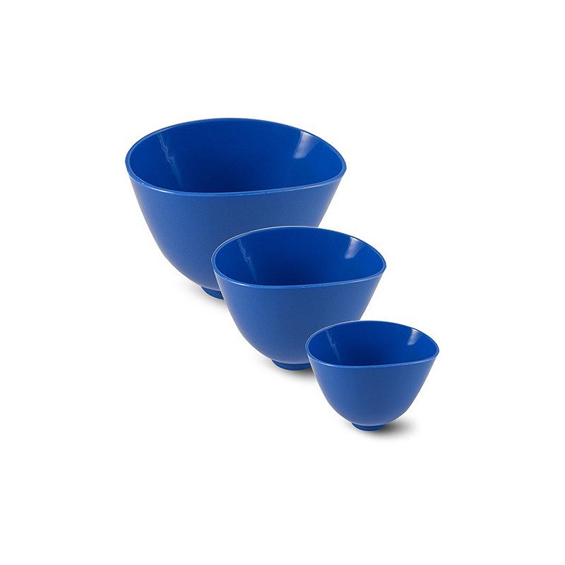 Dental Mixing Bowl Set 3pcs Flexible Rubber Bowls Small Medium Large Lab Use