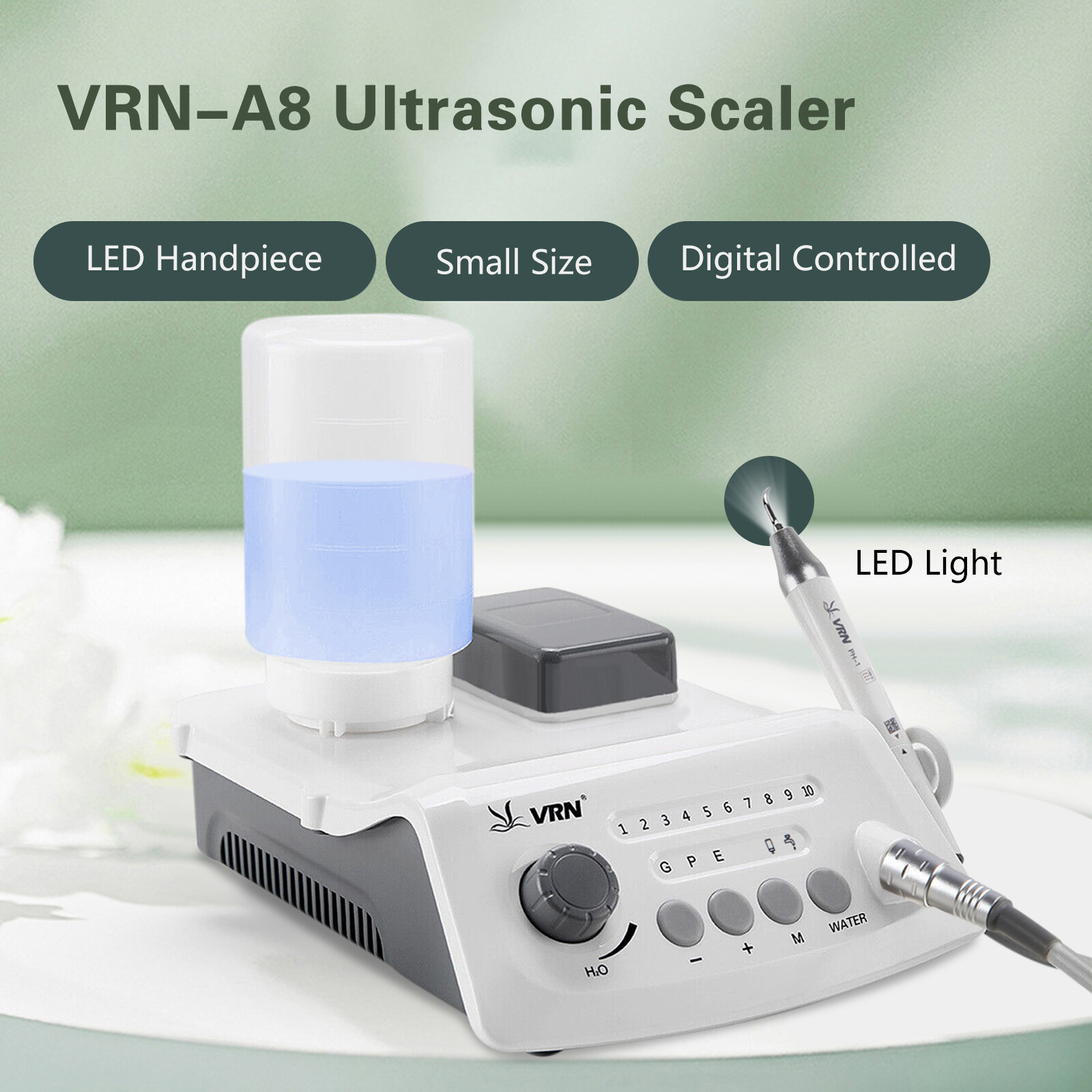 Auto Water Supply Dental Ultrasonic Piezo Scaler LED Handpiece Wireless Control