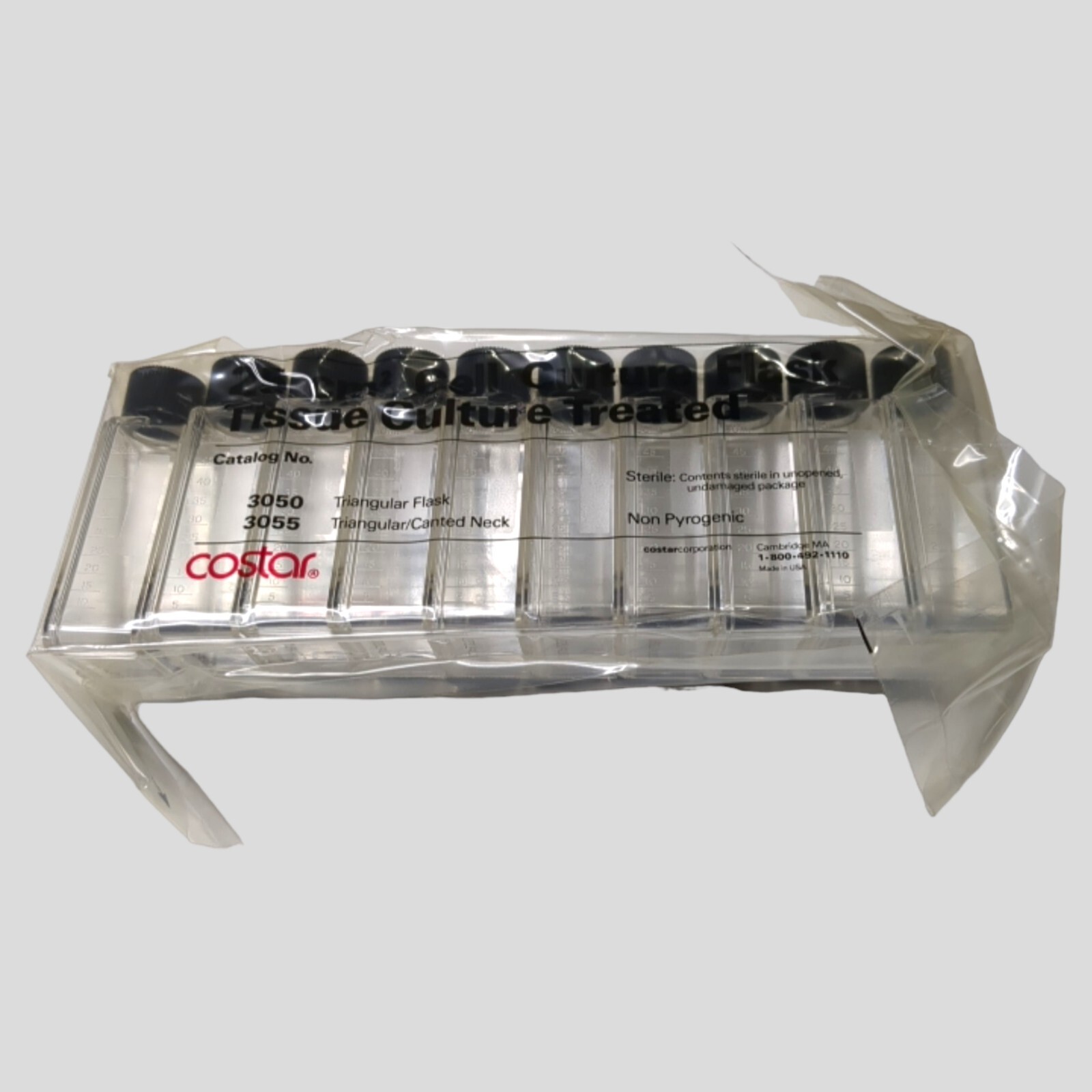 Costar Cell Culture Flask 25 cm² 20 Flasks per Pack Triangular Flask Canted
