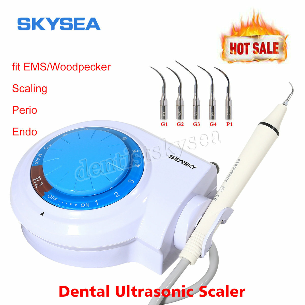 Dental Ultrasonic Piezo Scaler Tips Handpiece fit Cavitron EMS/WOOD/PECKER E2+