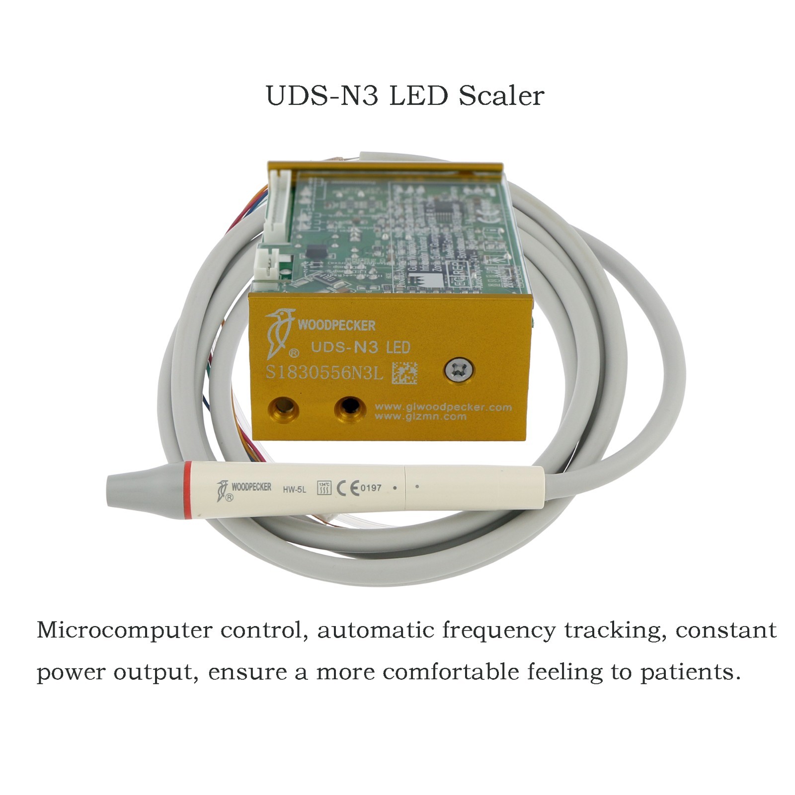 Woodpecker UDS-N3 Dental Piezo Scaler LED Handpiece Tips Cord Cable G1 P1 HW-5L