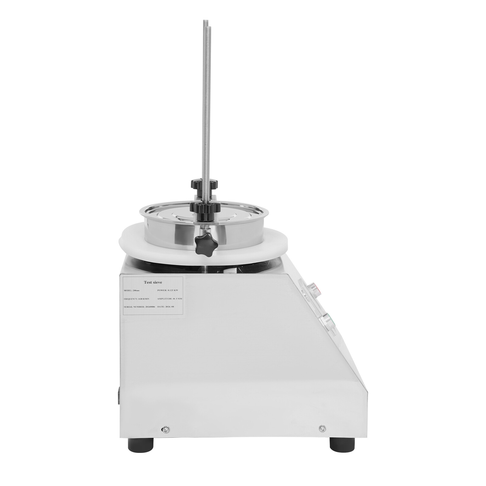 110V Electric Vibrating Sieve Shaker Sifter Machine w/ 200 Mesh Stainless Steel