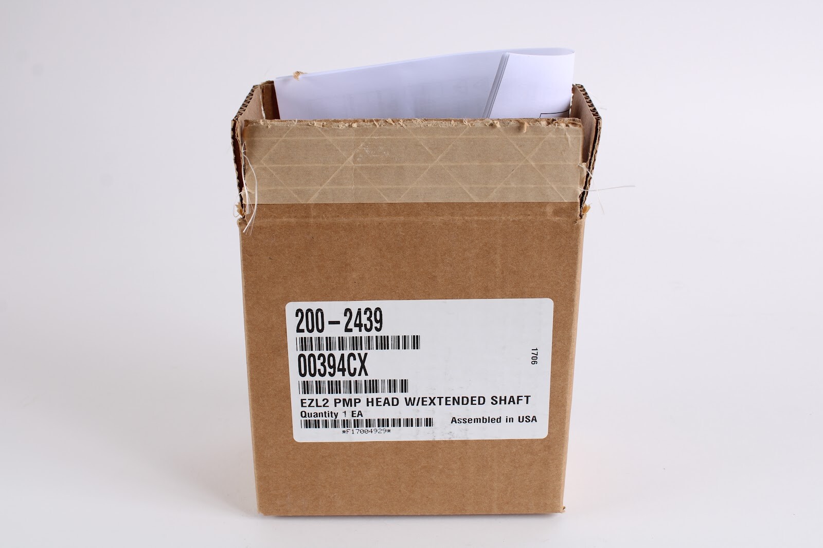 Masterflex 200-2439 Pump Head EZL2 W/ Extended Shaft 00394CX Easy Load II – NEW