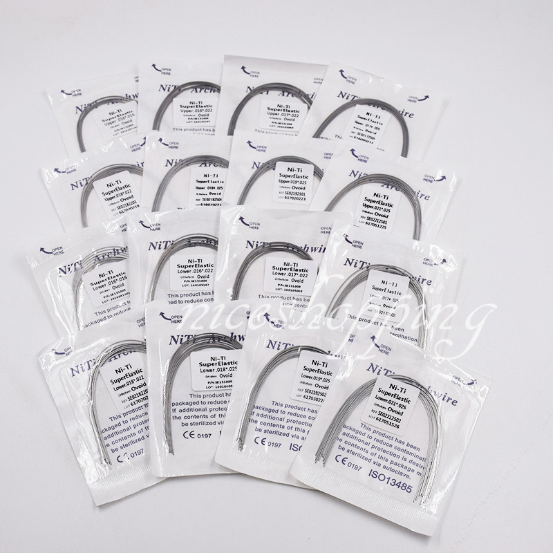 50 Packs Dental Orthodontic Super Elastic Niti Arch Wire Rectangular All Sizes