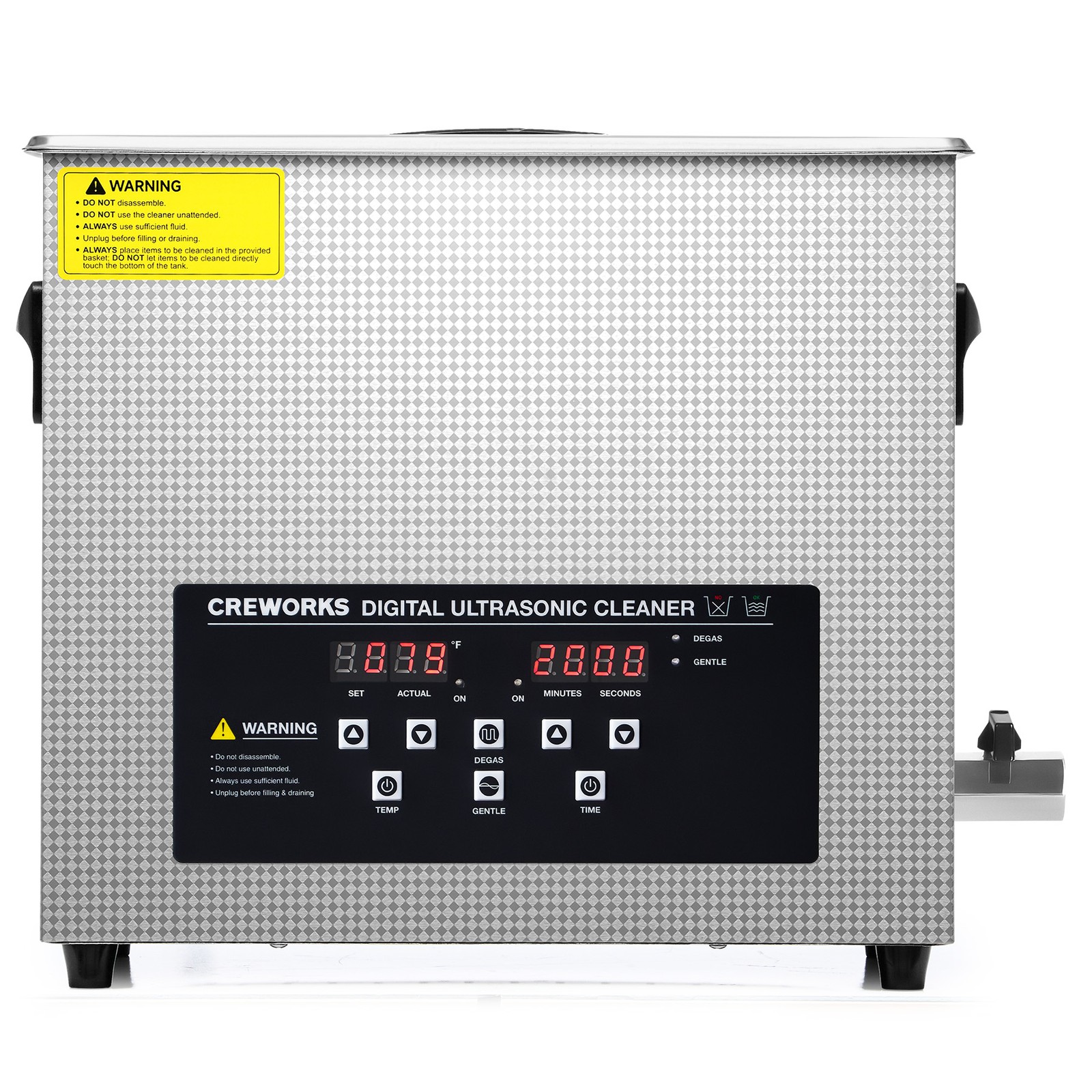 6L Ultrasonic Cleaner with 300W Heater 30min Timer for Glasses Brushes Toys
