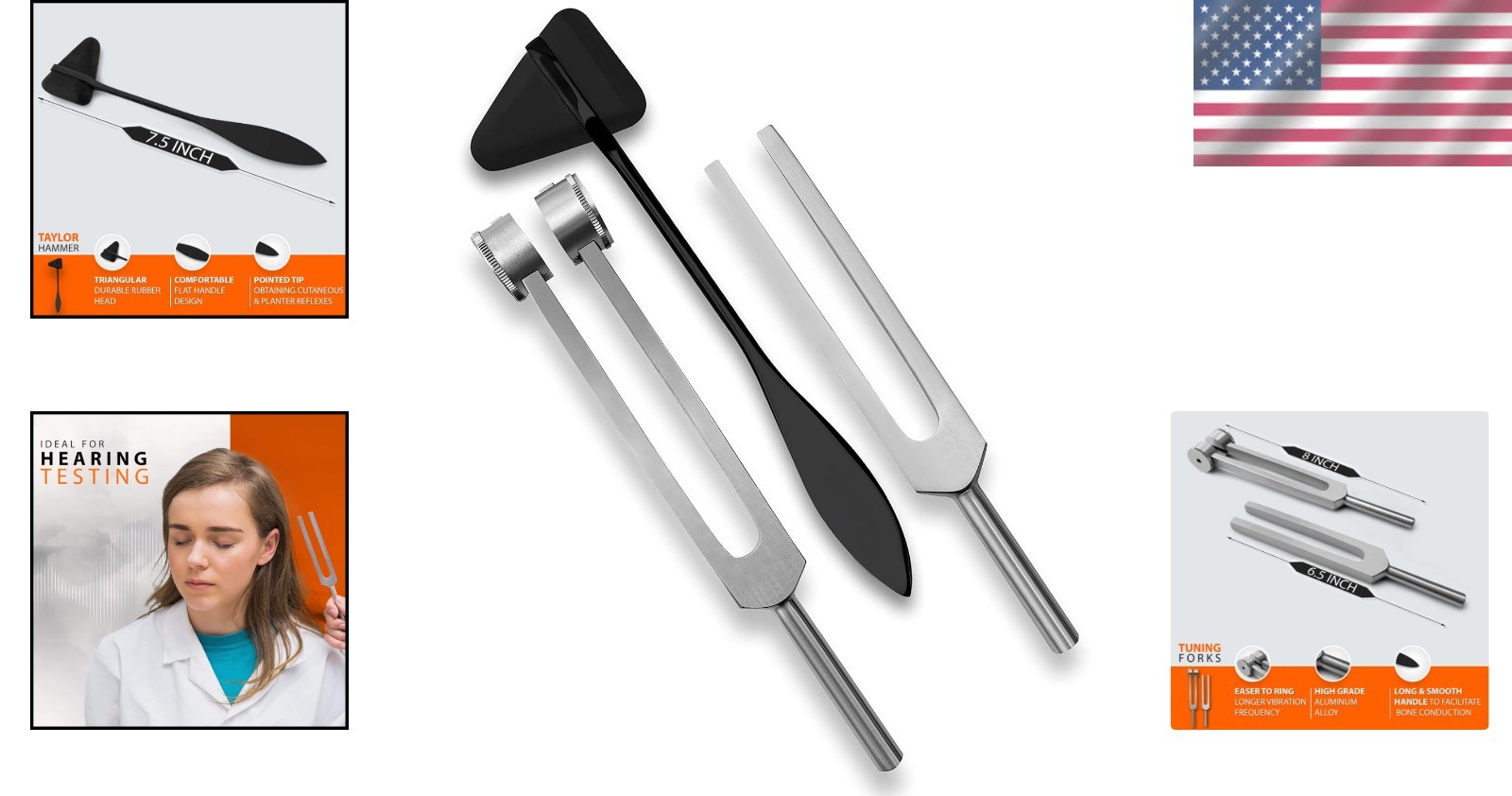 High-Quality Tuning Forks C128 C512 & Taylor Hammer: Essential Diagnostic Tools