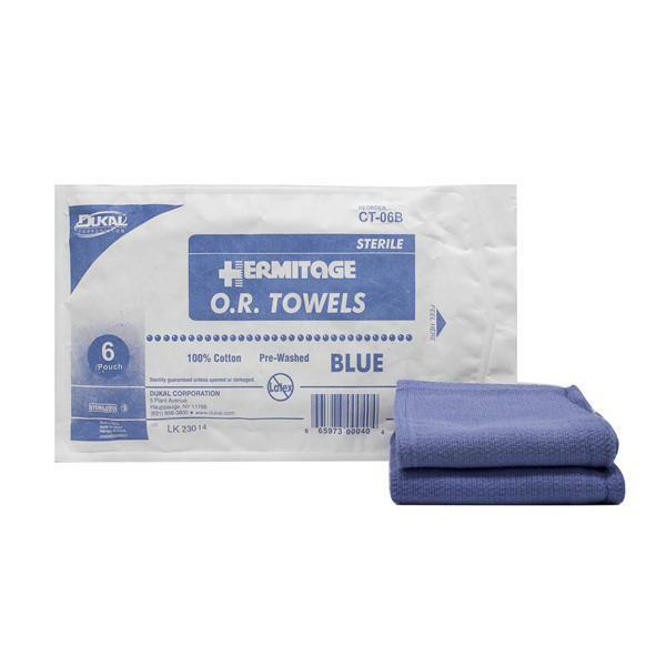 *1-Pack* Dukal O.R. Towels Surgical Sterile Cotton Pre-Washed 17″ x 27″ CT-06B