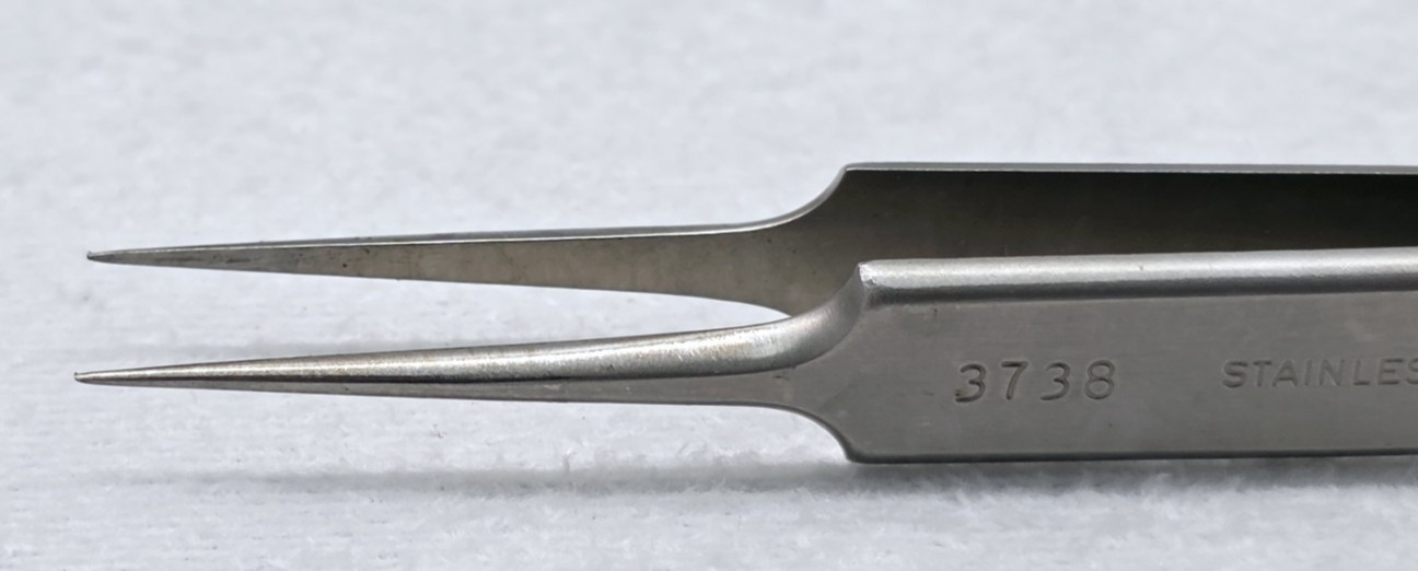 WECK 3738 Micro Forceps 4¼” Needle Point Tip Surgical SS