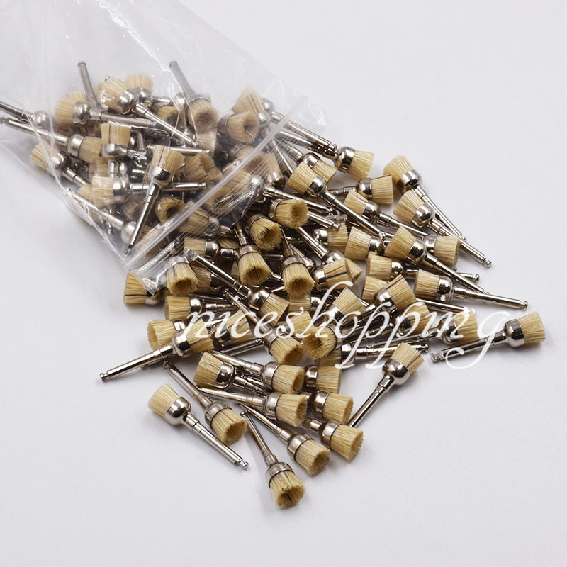 Dental Cup Animal Latch Flat Polishing Polisher Prophy Bowl Brush Shape Bristles