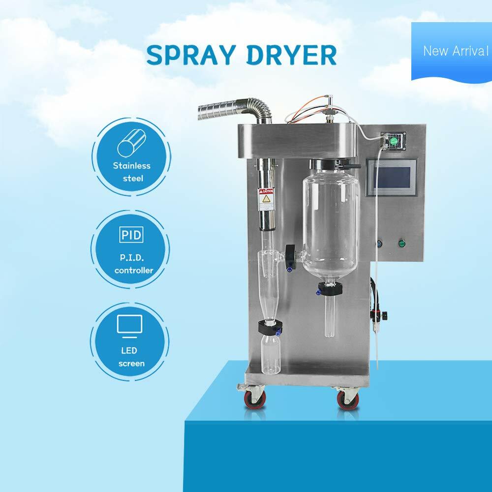 2L Experimental Spray Dryer Drying Heat-Sensitive Materials 220V PID Controller