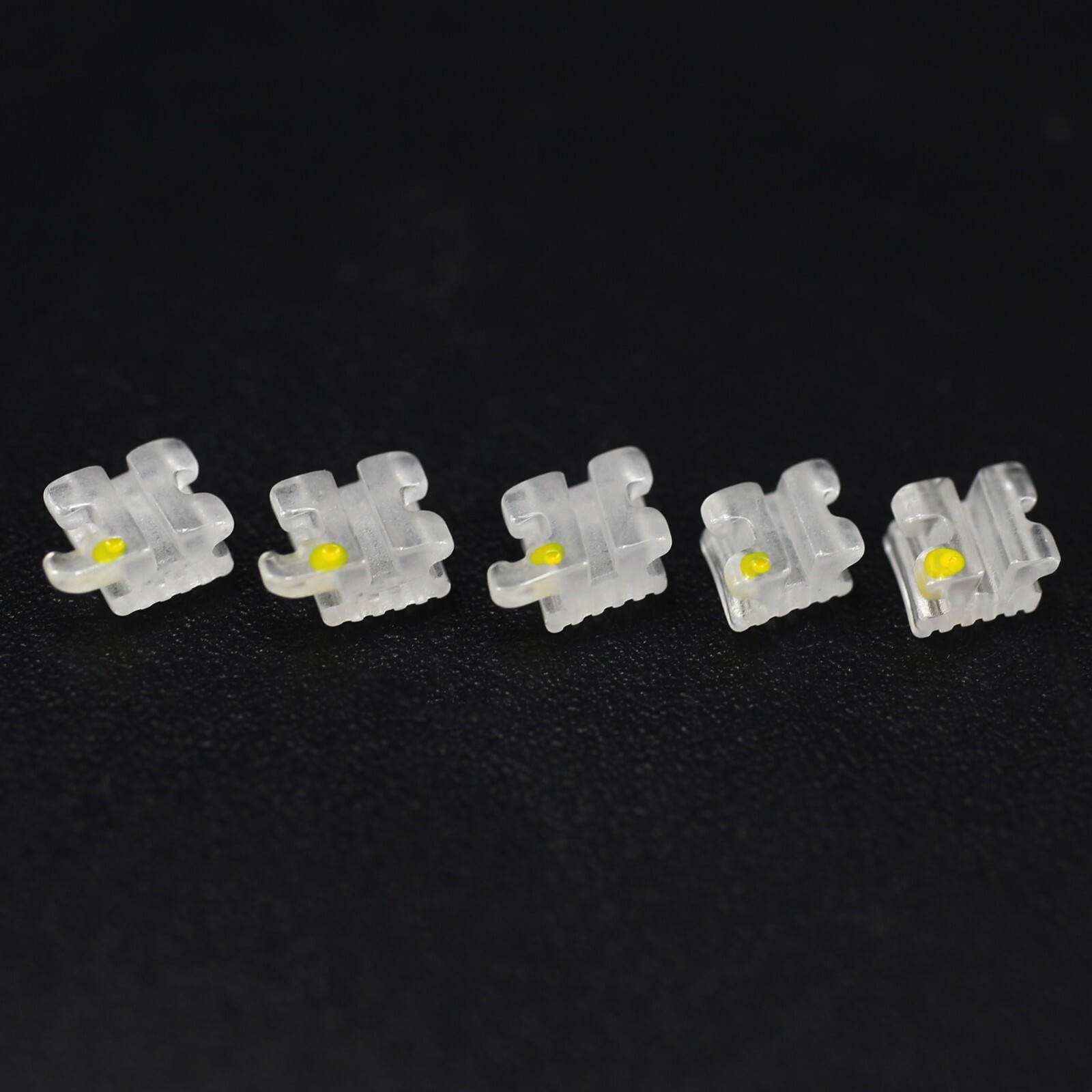 5 Set Dental Orthodontic Ceramic Brackets Braces Aesthetics Sapphire MBT 022 345