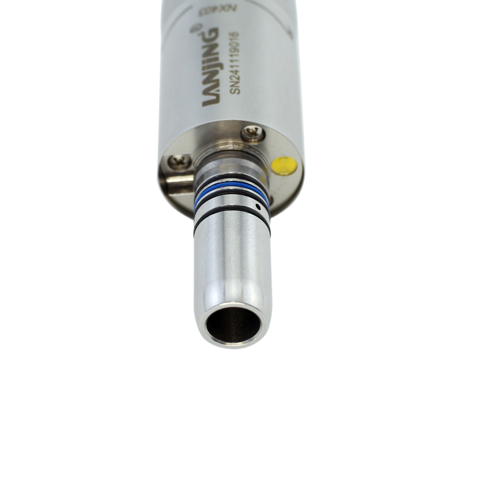 Dental Mini Air Motor Low Speed Handpiece 4 Holes LED 6 Pin ISO E Type LANJING
