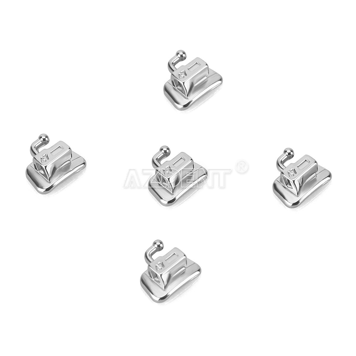 AZDENT Dental ortodoncia tubo bucal unible monobloque MBT/Roth 022/Brackets
