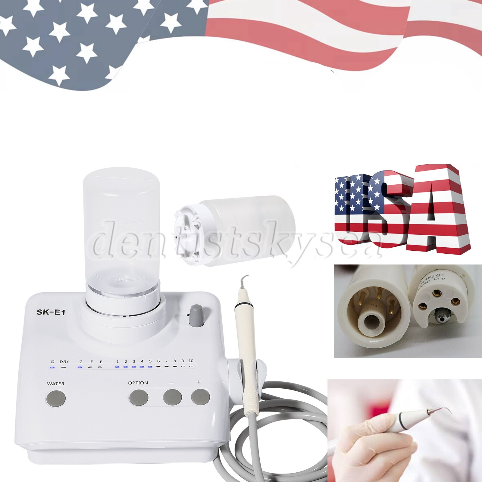 Dental Ultrasonic Piezo Scaler W/ Detachable Handpiece Auto Water Supply 159USD