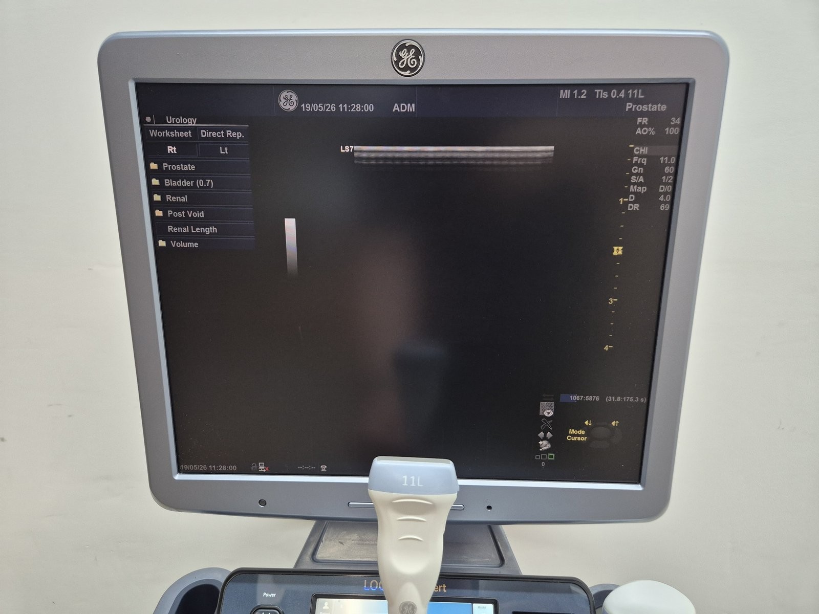 2022 GE 11L-D LINEAR ARRAY ULTRASOUND TRANSDUCER PROBE REF: 5176269 TESTED **