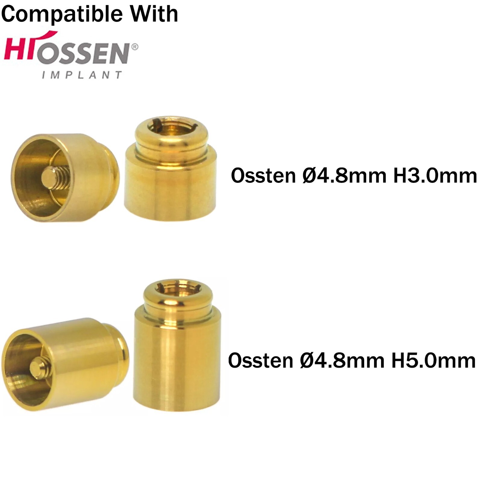 Multi-Unit Locator Abutments Attachment ∅4.8mm fits Hiossen Oss Nobel Active