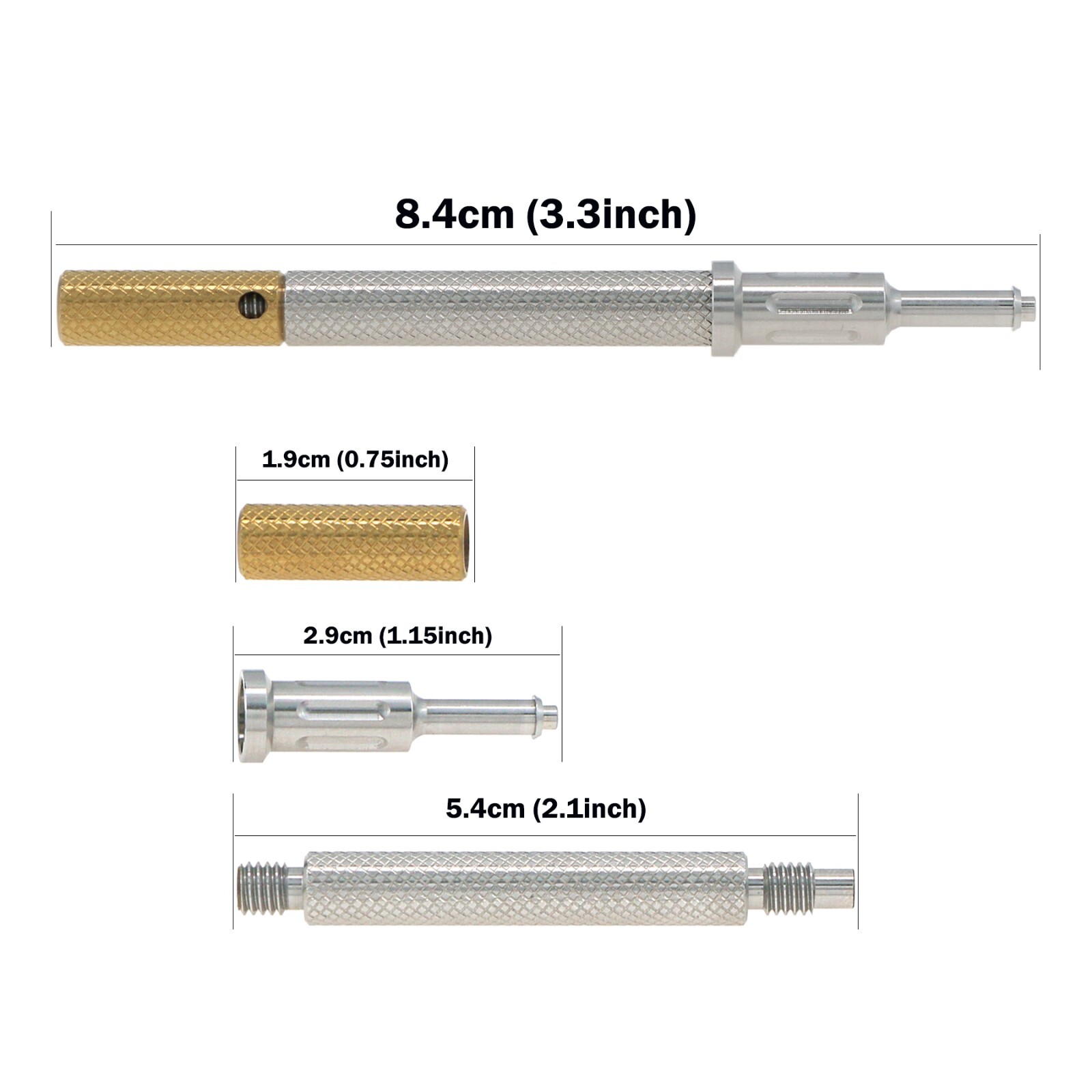 US Dental Denture Remove Core Tool Caps Metal Carry Place Remove Insert Locat or