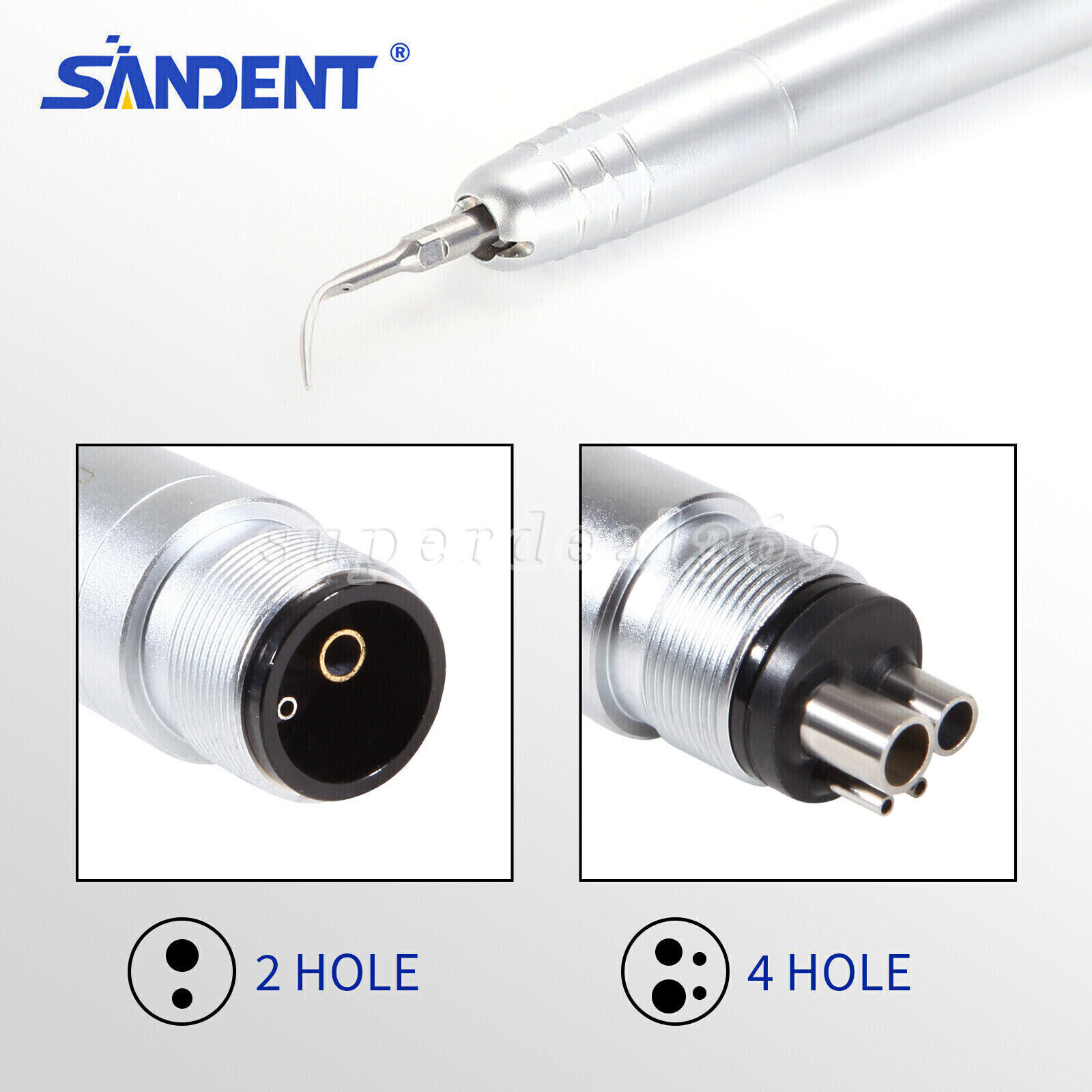 Dental Ultrasonic Air Perio Scaler Handpiece Hygienist 2&4 Hole G1 G2 G4 Tips de