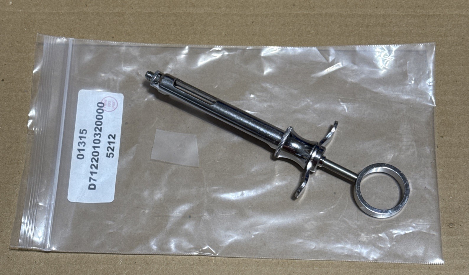 1x Patterson Dental Anesthetic Aspirating Syringe – Stainless – Made In Germany