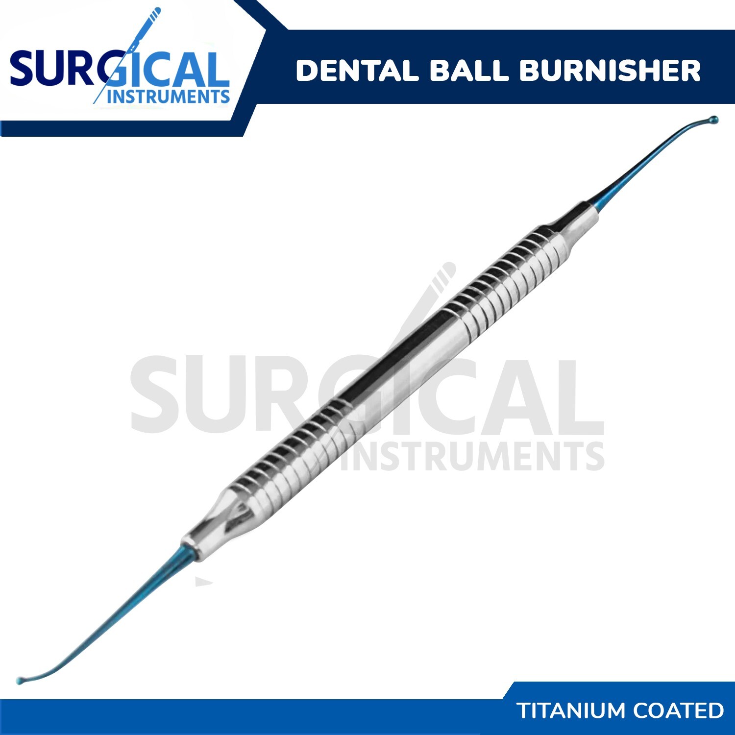 Double Ended Titanium Coated Ball Burnisher – Oral Dental Instruments German Gr