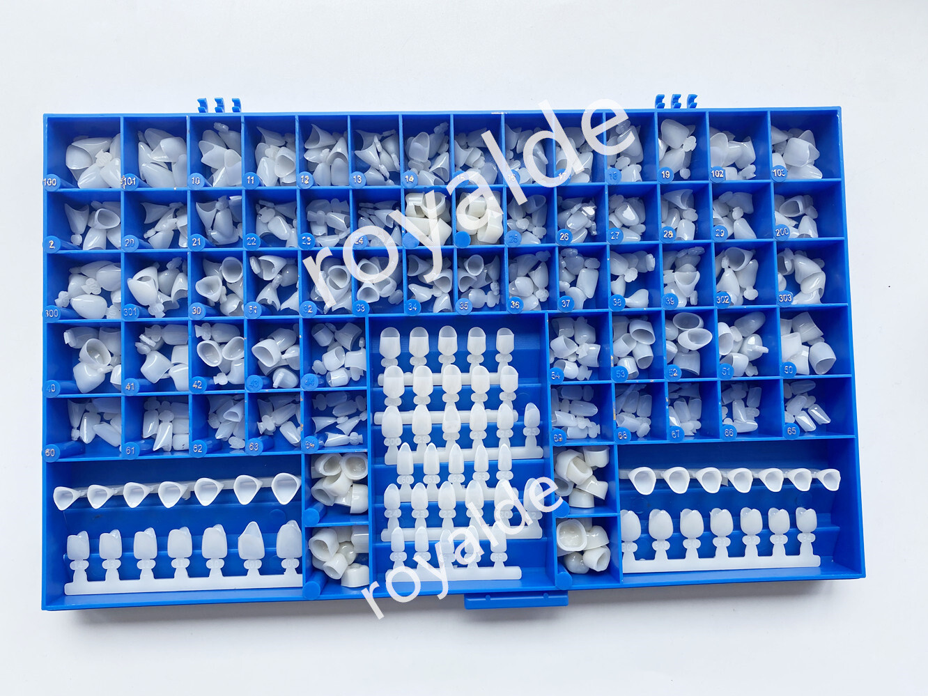 390Pcs Temporary Dental Crowns 66Size Crown Mold Guides Premolar Molars Anterior