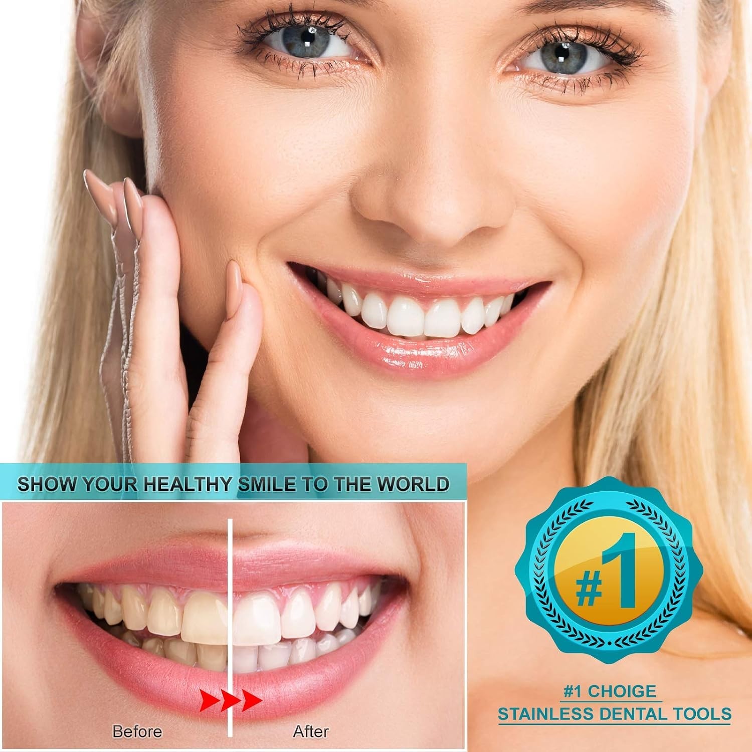 Stainless Steel Dental Kit – 6 Essential Tools for Tartar & Plaque Removal