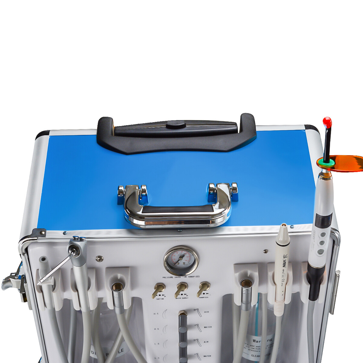 Portable Dental Unit with Air Compressor Curing Light + Scaler 2H GU-P206S US