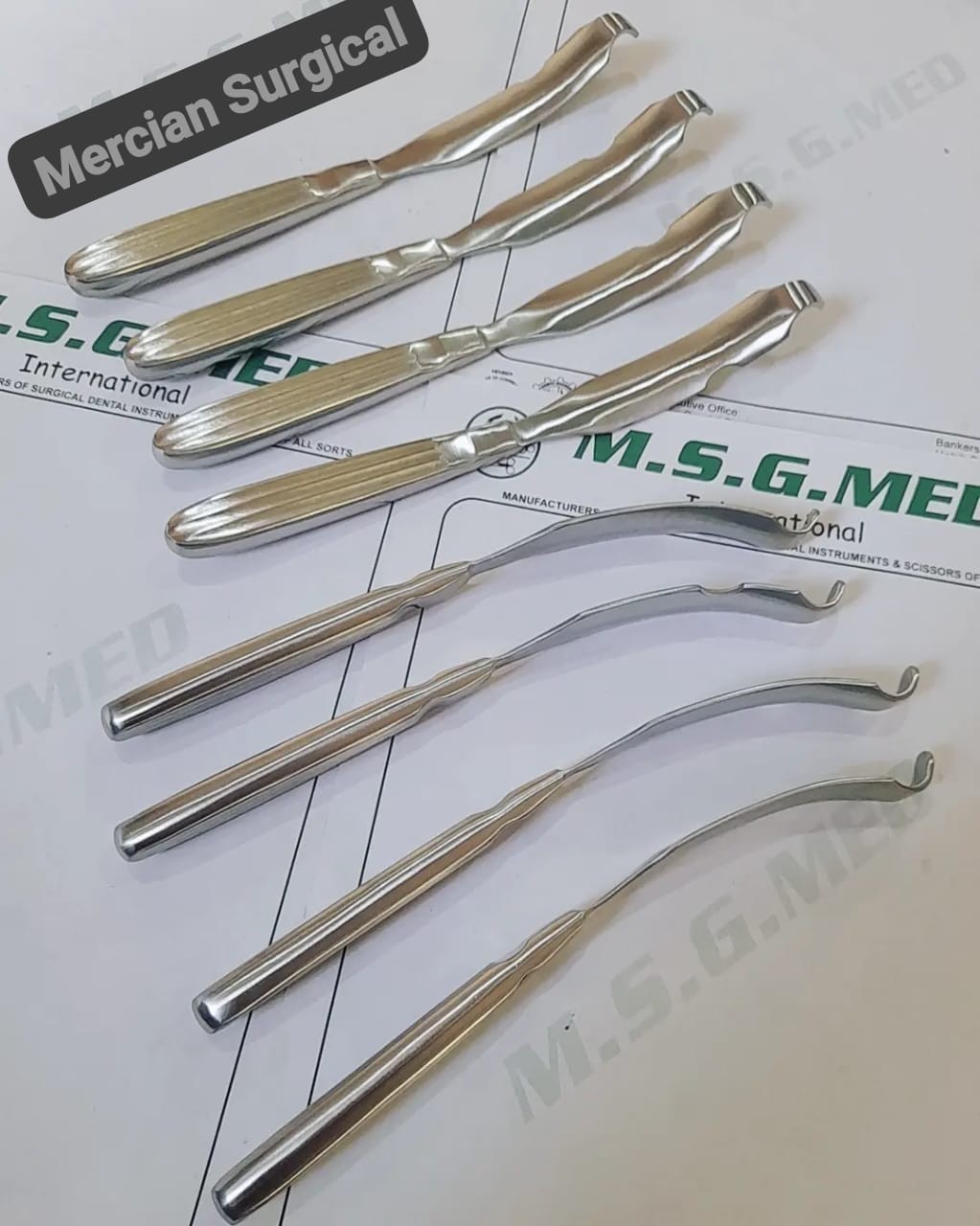 Hargis Medical Ramus Retractor Right/Left 19.5cm / 7” Stainless Steel 4PCS Set
