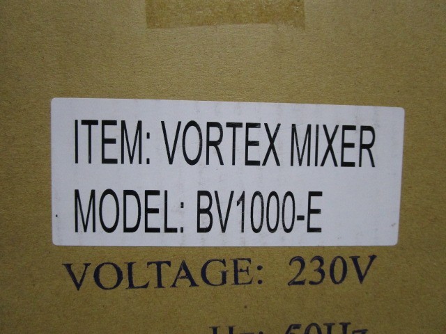 BENCHMARK VORTEX Mixer BV1000E 230VAC 50Hz 0.75A Vortex Mixer *EU POWER PLUG*