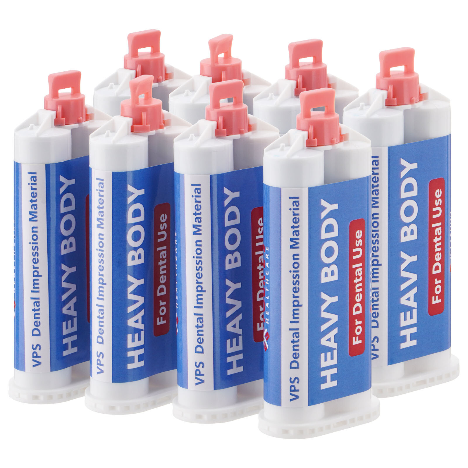 8Pcs Dental Heavy Body Fast Rapid Set Impression Material 50mL Cartridge VPS PVS