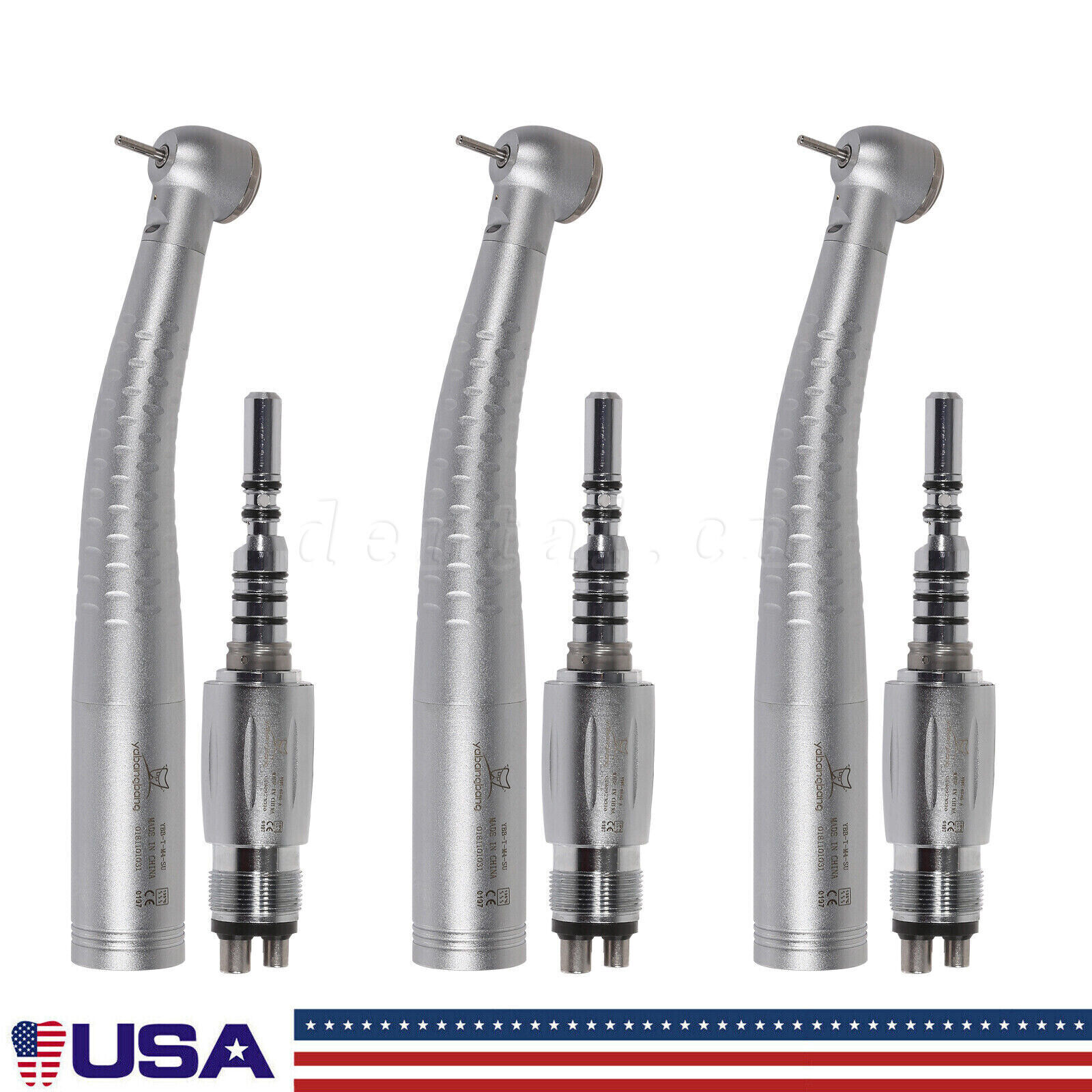 YD6 Dental LED Fiber Optic Handpiece High Speed 4Hole Quick Coupler KaVo Style