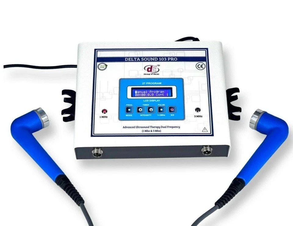 Branded Delta 103 Pro Ultrasound Therapy Machine 1 & 3 Mhz .