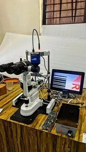 Zeiss-Type 5-Step Slit Lamp with HD Camera and LED Ophthalmic Equipment 110v