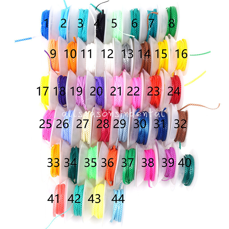 10x Dental Short Type Orthodontic Elastolink Elastic Ultra Power Chain Colorful