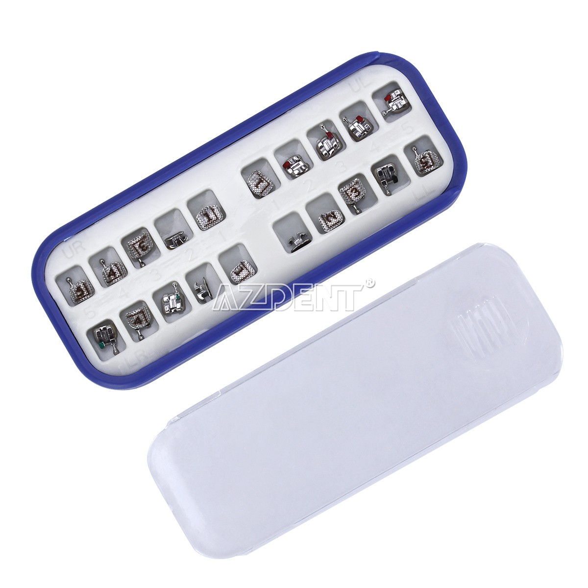 1 Box/20pcs Dental Split Welding Bracket Braces Mini MBT.022 345 Hook Laser Mark