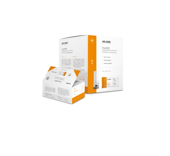 MIR FlowMIR Disposable Turbine with Mouthpiece Spirometry Sensor 910004 Ship USA