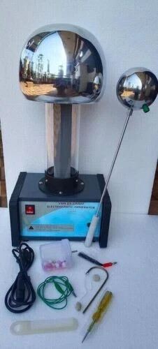 Van De Graaff Generator Motorised In Heavy Motor With All Practical Accessories