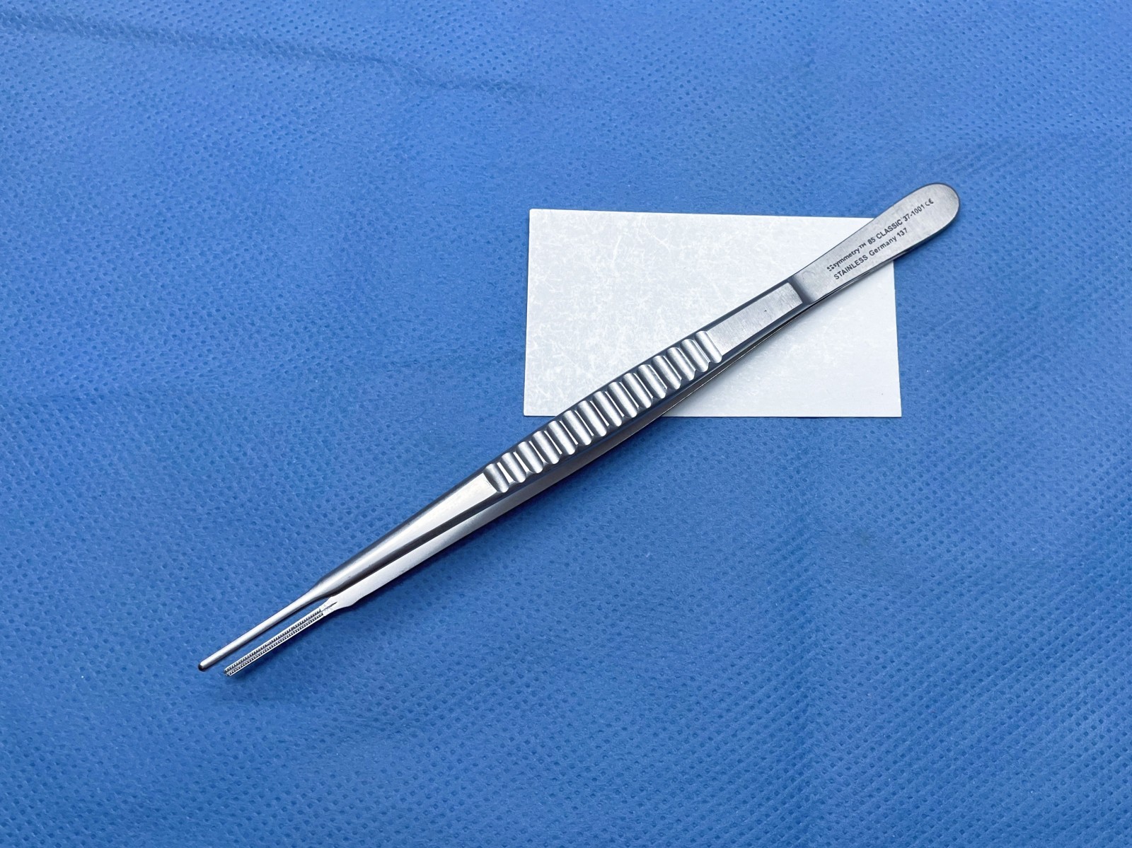 Symmetry Surgical 37-1001 DeBakey Tissue Forceps, 8″, 2mm Tip Width, Germany