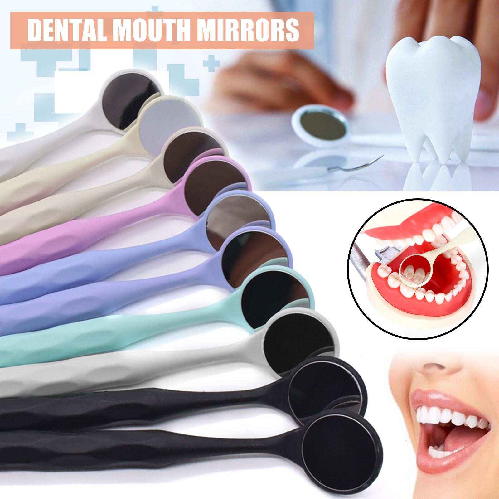 10 Pcs Dental PREMIUM Mouth Mirrors Front Surface Double Sided OR