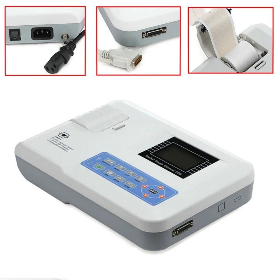1-Channel 12-Lead Digital EKG Machine – Medical ECG100G Electrocardiograph