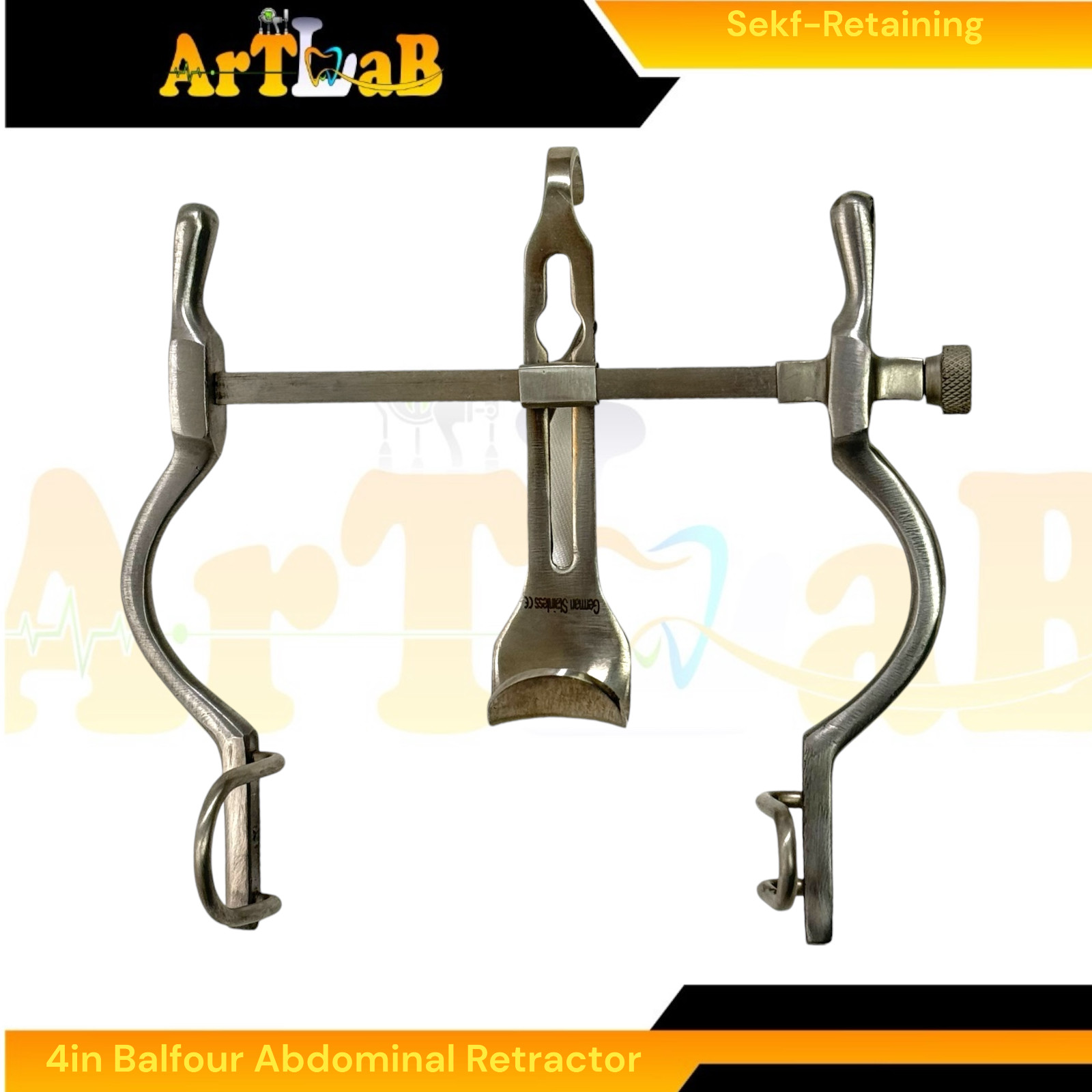 Balfour Abdominal Retractor 4″ Pediatric Veterinary Instrument Fenestrated