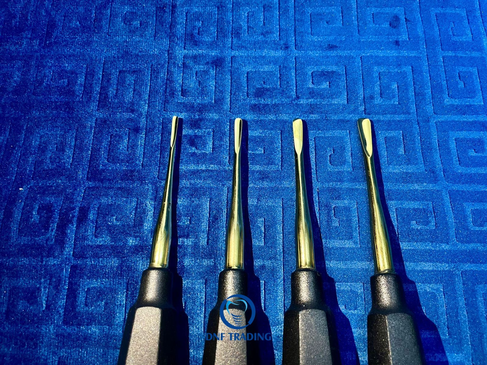 GERMAN 4 PC STRAIGHT DENTAL SURGERY EXTRACTING LUXATING APICAL ROOT TIP ELEVATOR