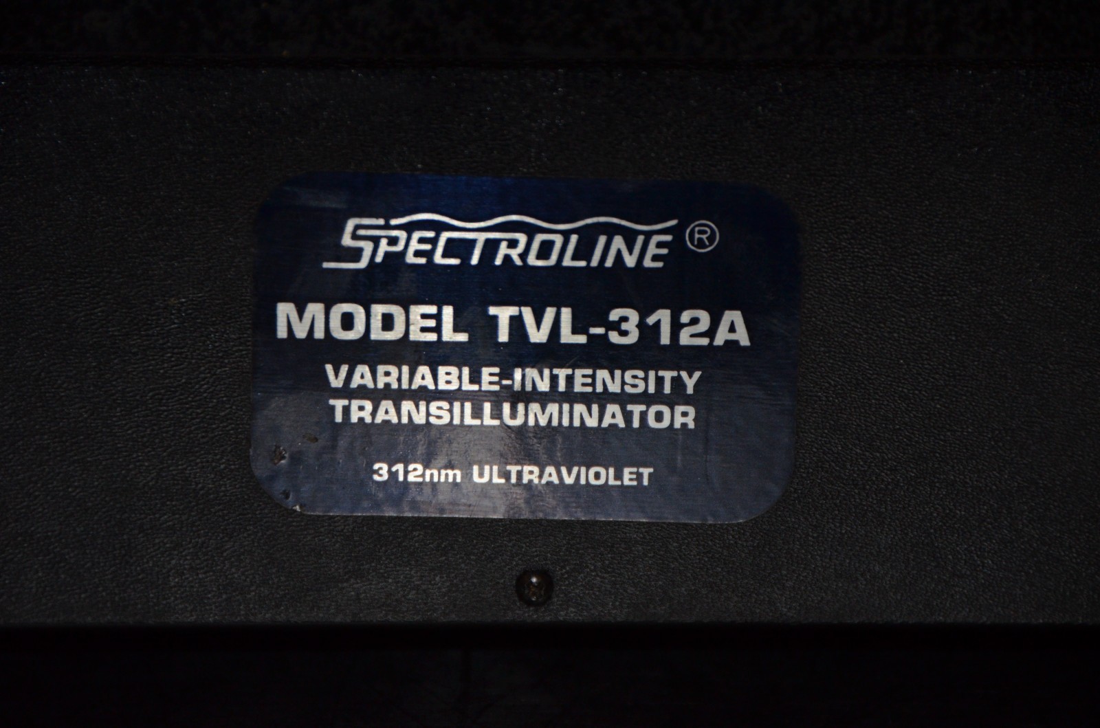 Spectroline TVL-312A Variable Intensity Transilluminator 312nm Ultraviolet 8×16″